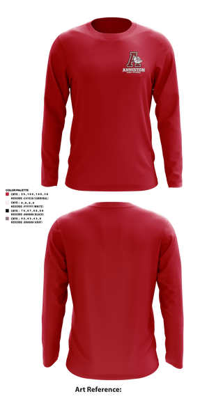 Long Sleeve Performance Shirt, Anniston High School, Spirit Store, Teamtime, Team time, sublimation, custom sports apparel, team uniforms, spirit wear, spiritwear, sports uniforms, custom shirts, team store, custom team store, fundraiser sports, apparel fundraiser