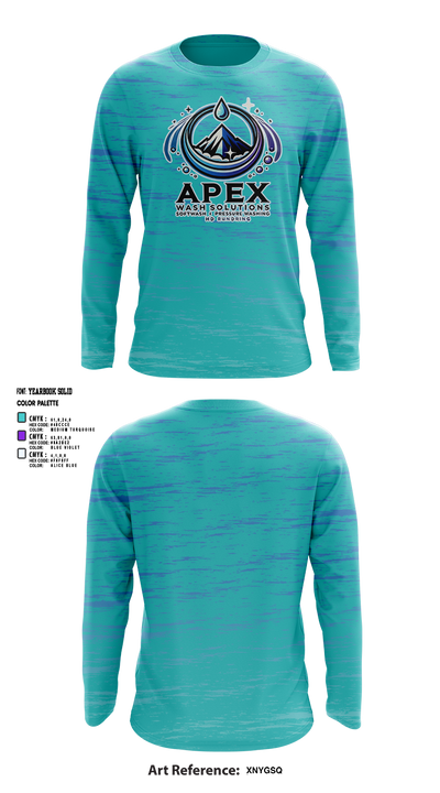 Apex Wash Solutions 8545234 Long Sleeve Performance Shirt 1