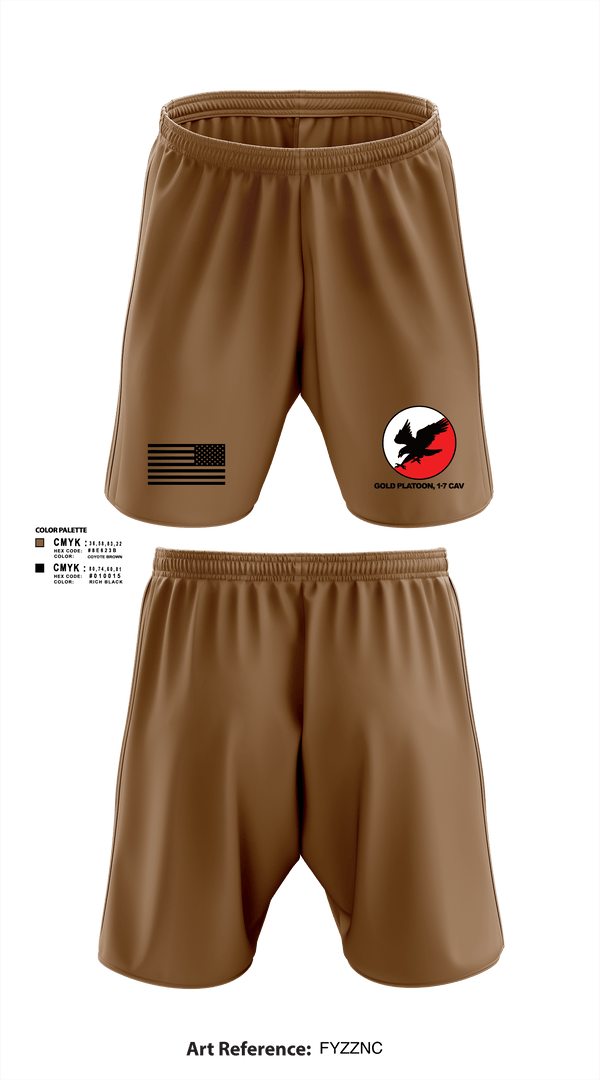 Athletic Shorts With Pockets, 1/7 CAV, Army, Teamtime, Team time, sublimation, custom sports apparel, team uniforms, spirit wear, spiritwear, sports uniforms, custom shirts, team store, custom team store, fundraiser sports, apparel fundraiser