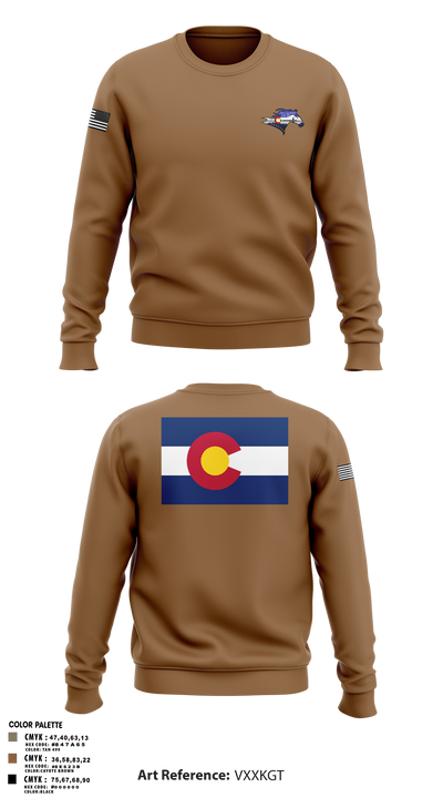 USS Colorado 62419768 Crew Neck Sweatshirt - 2