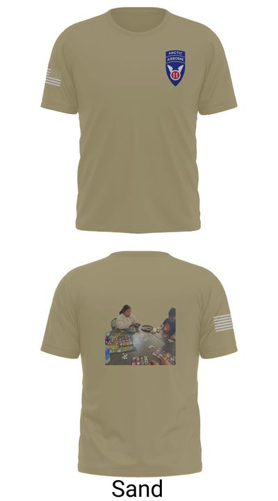11th ABN DIV WO 32210325 Old School Cotton Feel Shirt - 90