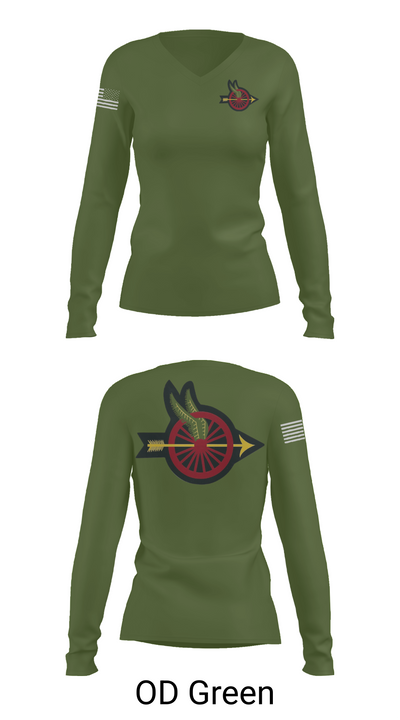Jefferson Area Motor Squad 38123236 Women's Long Sleeve V-neck Shirt - 54