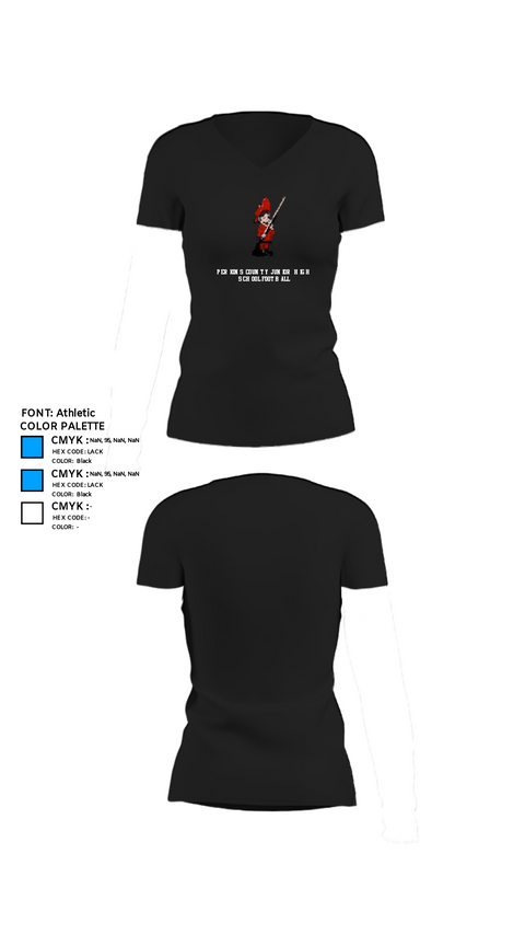 Women's Short Sleeve Vneck Shirt, Perkins County Junior High School Football, Football, Teamtime, Team time, sublimation, custom sports apparel, team uniforms, spirit wear, spiritwear, sports uniforms, custom shirts, team store, custom team store, fundraiser sports, apparel fundraiser