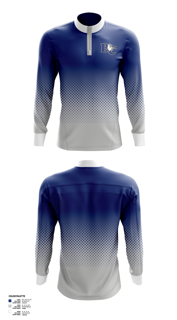 Quarter Zip Jacket, ﻿Barton College Basketball, Women's Basketball, Teamtime, Team time, sublimation, custom sports apparel, team uniforms, spirit wear, spiritwear, sports uniforms, custom shirts, team store, custom team store, fundraiser sports, apparel fundraiser