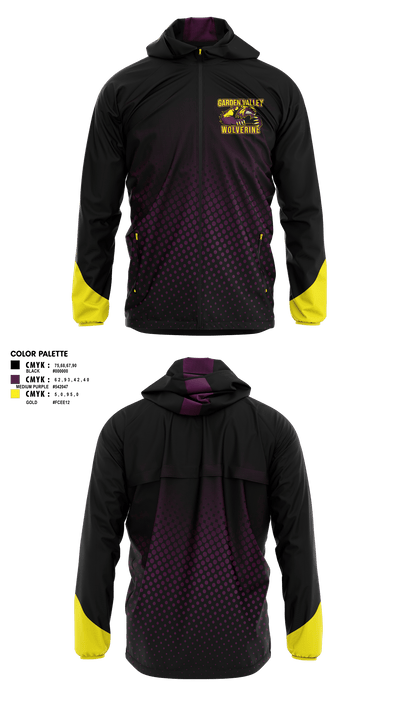 Garden Valley Wolverines 38799509 Windbreaker - 1
