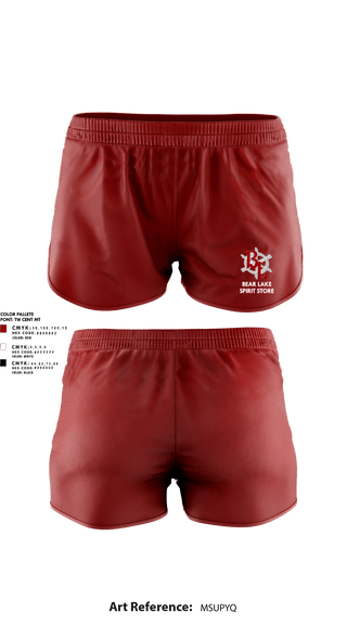 Womens Shorts, Bear Lake School, Spirit Store, Teamtime, Team time, sublimation, custom sports apparel, team uniforms, spirit wear, spiritwear, sports uniforms, custom shirts, team store, custom team store, fundraiser sports, apparel fundraiser
