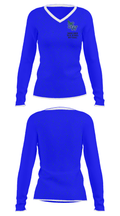 Shorewood High School Softball 34387876 Women's Long Sleeve V-neck Shirt - 41