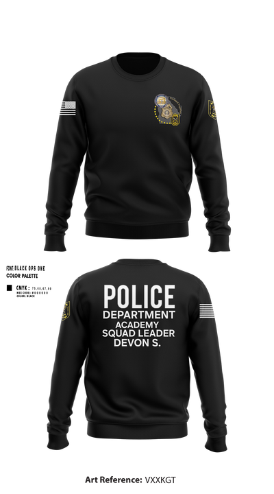 Police Department Academy 4041220 Crew Neck Sweatshirt - 27