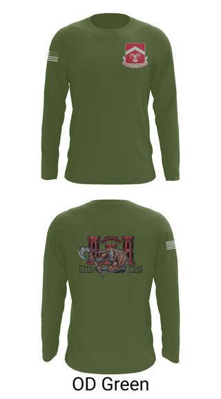 Long Sleeve Performance Shirt, 937th CEC-A, 40th BEB, Army, Teamtime, Team time, sublimation, custom sports apparel, team uniforms, spirit wear, spiritwear, sports uniforms, custom shirts, team store, custom team store, fundraiser sports, apparel fundraiser