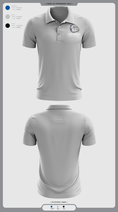 Steam Academy at McCluer South Berkeley 57920601 Short Sleeve Performance Polo - 2