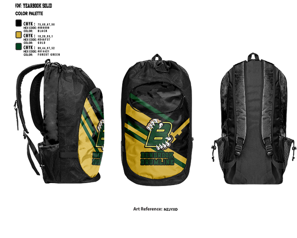 Gear Bag, Benbrook Drumline, Baseball, Teamtime, Team time, sublimation, custom sports apparel, team uniforms, spirit wear, spiritwear, sports uniforms, custom shirts, team store, custom team store, fundraiser sports, apparel fundraiser