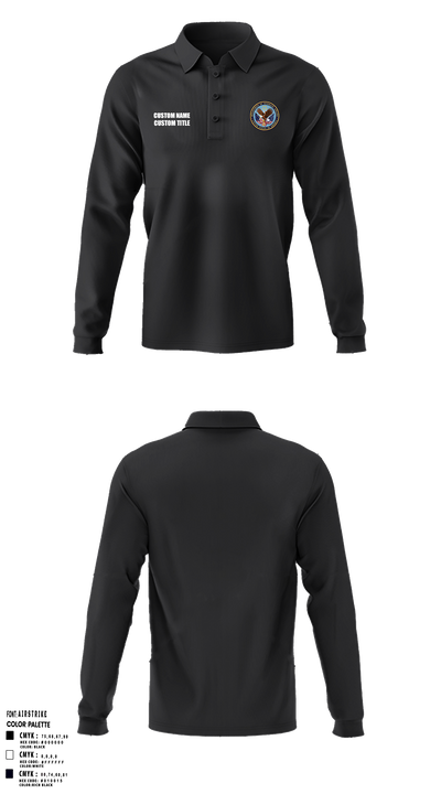 Veterans Affairs IT Long Sleeve Performance Polo - 3