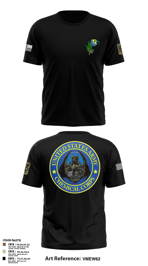 Old School Cotton Feel Shirt, 411TH411TH CBRN COMPANY, Army, Teamtime, Team time, sublimation, custom sports apparel, team uniforms, spirit wear, spiritwear, sports uniforms, custom shirts, team store, custom team store, fundraiser sports, apparel fundraiser