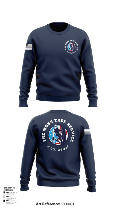 The Moss Tree Service 86074742 Crew Neck Sweatshirt - 102