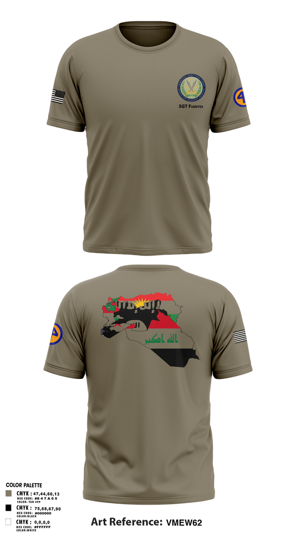 Old School Cotton Feel Shirt, 44th ICBT, National Guard, Teamtime, Team time, sublimation, custom sports apparel, team uniforms, spirit wear, spiritwear, sports uniforms, custom shirts, team store, custom team store, fundraiser sports, apparel fundraiser