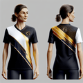 Lynnwood Cross Country 69323308 Women's Short Sleeve V-neck Shirt - 45
