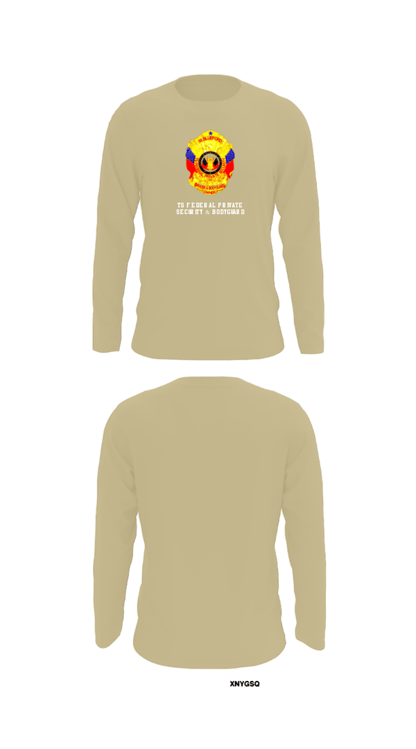 Long Sleeve Performance Shirt, TS FEDERAL PRIVATE SECURITY & BODYGUARD, Police, Teamtime, Team time, sublimation, custom sports apparel, team uniforms, spirit wear, spiritwear, sports uniforms, custom shirts, team store, custom team store, fundraiser sports, apparel fundraiser