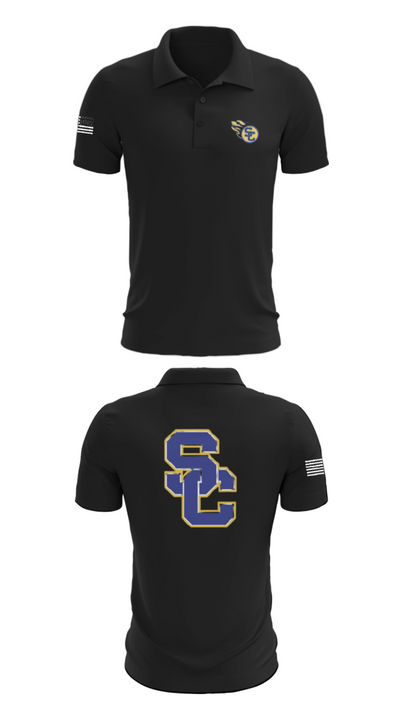 St Charles Catholic High School Football 90732399 Short Sleeve Performance Polo - 28