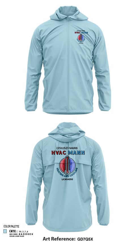 Windbreaker, Hvacmannllc, , Teamtime, Team time, sublimation, custom sports apparel, team uniforms, spirit wear, spiritwear, sports uniforms, custom shirts, team store, custom team store, fundraiser sports, apparel fundraiser