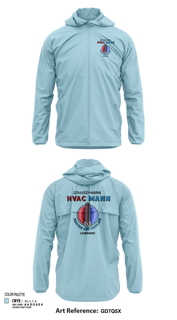 Windbreaker, Hvacmannllc, , Teamtime, Team time, sublimation, custom sports apparel, team uniforms, spirit wear, spiritwear, sports uniforms, custom shirts, team store, custom team store, fundraiser sports, apparel fundraiser