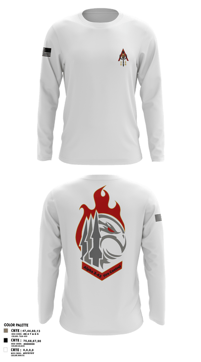 A 3-43 24192338 Long Sleeve Performance Polo - 8
