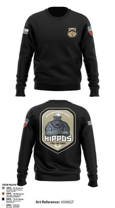 880th Quartermaster Company 80269205 Crew Neck Sweatshirt - 104