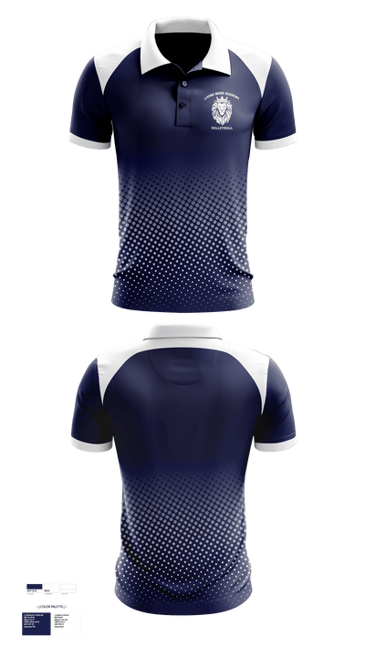 Living Word Academy Volleyball 38101646 Short Sleeve Performance Polo - 2