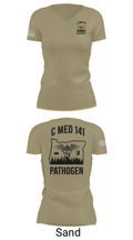 C MED 141 64606356 Women's Short Sleeve V-neck Shirt - 84