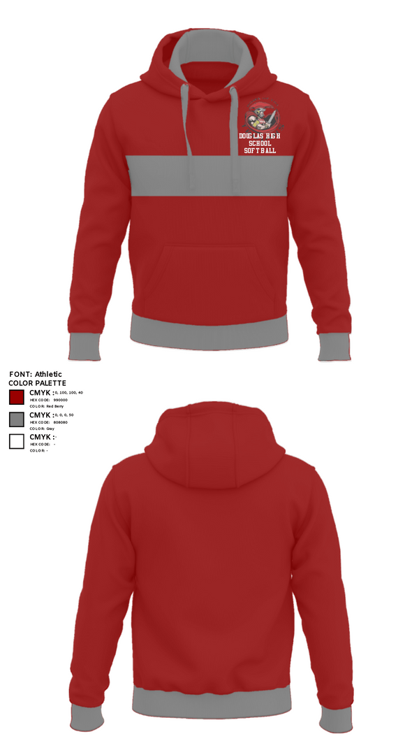 Hoodie, Douglas High School Softball, Softball, Teamtime, Team time, sublimation, custom sports apparel, team uniforms, spirit wear, spiritwear, sports uniforms, custom shirts, team store, custom team store, fundraiser sports, apparel fundraiser