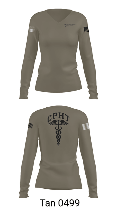 ATAMMC Pharmacy 86969794 Women's Long Sleeve V-neck Shirt - 77