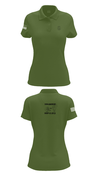 Womens Short Sleeve Performance Polo, VMM-268, Marines, Teamtime, Team time, sublimation, custom sports apparel, team uniforms, spirit wear, spiritwear, sports uniforms, custom shirts, team store, custom team store, fundraiser sports, apparel fundraiser