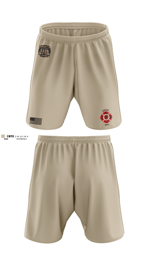 Athletic Shorts With Pockets, Local 3474IAFF Local 3474, Fire Department, Teamtime, Team time, sublimation, custom sports apparel, team uniforms, spirit wear, spiritwear, sports uniforms, custom shirts, team store, custom team store, fundraiser sports, apparel fundraiser
