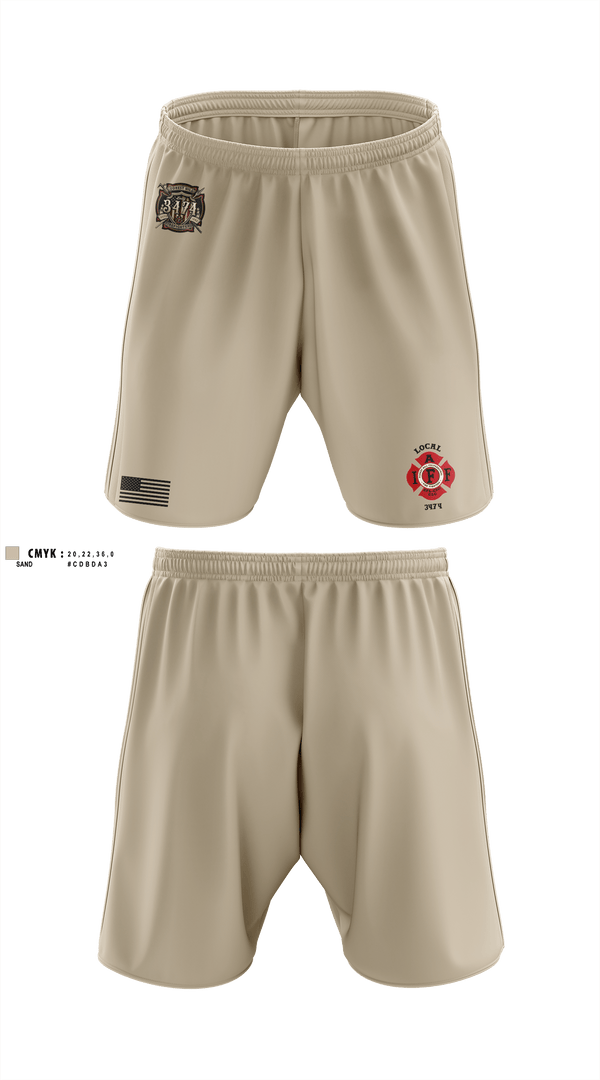 Athletic Shorts With Pockets, Local 3474IAFF Local 3474, Fire Department, Teamtime, Team time, sublimation, custom sports apparel, team uniforms, spirit wear, spiritwear, sports uniforms, custom shirts, team store, custom team store, fundraiser sports, apparel fundraiser