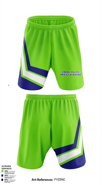 Creek Youth Lacrosse 12126369 Athletic Shorts With Pockets - 1