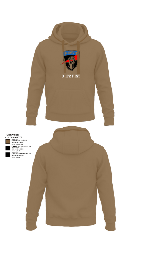 Hoodie, 3-172 FiST, Army, Teamtime, Team time, sublimation, custom sports apparel, team uniforms, spirit wear, spiritwear, sports uniforms, custom shirts, team store, custom team store, fundraiser sports, apparel fundraiser