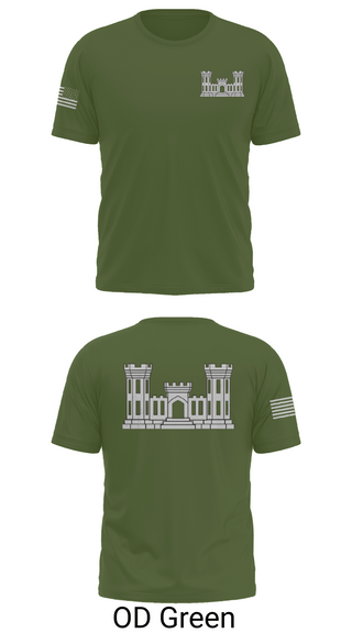 Old School Cotton Feel Shirt, 250TH ENGINEERING COMPANY, National Guard, Teamtime, Team time, sublimation, custom sports apparel, team uniforms, spirit wear, spiritwear, sports uniforms, custom shirts, team store, custom team store, fundraiser sports, apparel fundraiser