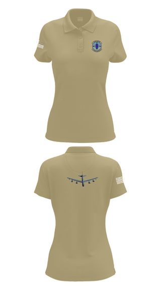 Women's Short Sleeve Performance Polo, 2 FSS, Air Force, Teamtime, Team time, sublimation, custom sports apparel, team uniforms, spirit wear, spiritwear, sports uniforms, custom shirts, team store, custom team store, fundraiser sports, apparel fundraiser