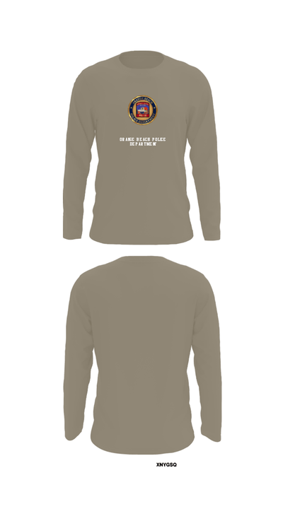 Orange Beach Police Department 96340992 Long Sleeve Performance Shirt - 69