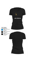 Laurel Contracting 51713109 Women's Short Sleeve V-neck Shirt - 37