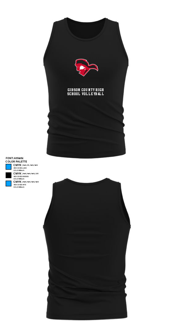 Tank Top, Gibson County High School Volleyball, Women's Volleyball, Teamtime, Team time, sublimation, custom sports apparel, team uniforms, spirit wear, spiritwear, sports uniforms, custom shirts, team store, custom team store, fundraiser sports, apparel fundraiser