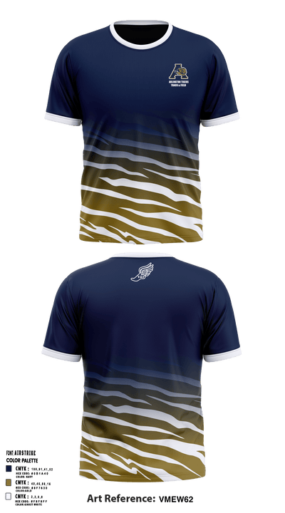 Arlington Tigers 75746520 Short Sleeve Performance Shirt - 1