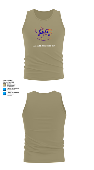 Tank Top, Cali Elite Basketball AAU, Men's Basketball, Teamtime, Team time, sublimation, custom sports apparel, team uniforms, spirit wear, spiritwear, sports uniforms, custom shirts, team store, custom team store, fundraiser sports, apparel fundraiser