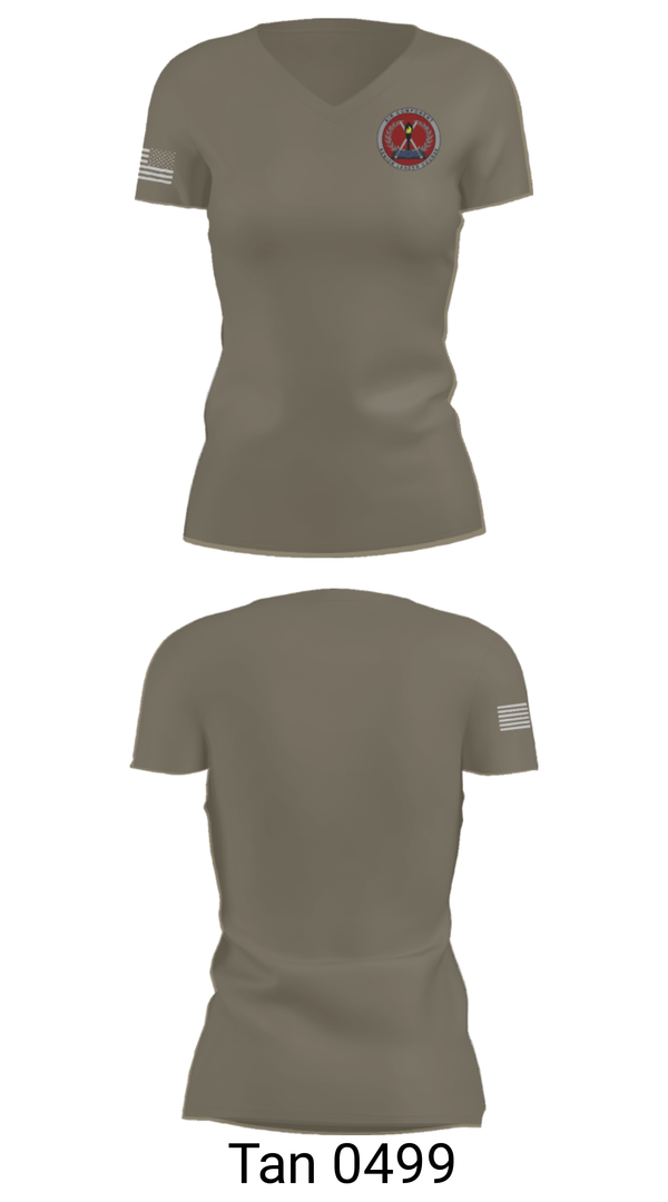 Women's Short Sleeve Vneck Shirt, 705 TRS, Air Force, Teamtime, Team time, sublimation, custom sports apparel, team uniforms, spirit wear, spiritwear, sports uniforms, custom shirts, team store, custom team store, fundraiser sports, apparel fundraiser