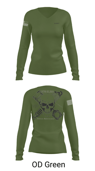 Women's Long Sleeve Vneck Shirt, LGRV, Air Force, Teamtime, Team time, sublimation, custom sports apparel, team uniforms, spirit wear, spiritwear, sports uniforms, custom shirts, team store, custom team store, fundraiser sports, apparel fundraiser