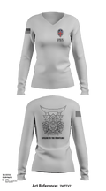 343rd Medical Hospital Augmentation Detachment 45513256 Women's Long Sleeve V-neck Shirt - 153
