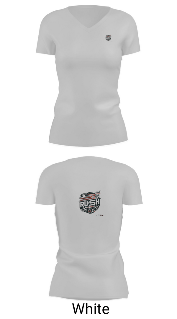 Women's Short Sleeve Vneck Shirt, Rush auto detail, , Teamtime, Team time, sublimation, custom sports apparel, team uniforms, spirit wear, spiritwear, sports uniforms, custom shirts, team store, custom team store, fundraiser sports, apparel fundraiser