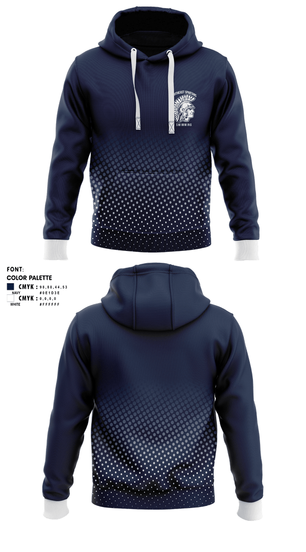 Hoodie, Southeast High School Swimming, Swimming, Teamtime, Team time, sublimation, custom sports apparel, team uniforms, spirit wear, spiritwear, sports uniforms, custom shirts, team store, custom team store, fundraiser sports, apparel fundraiser