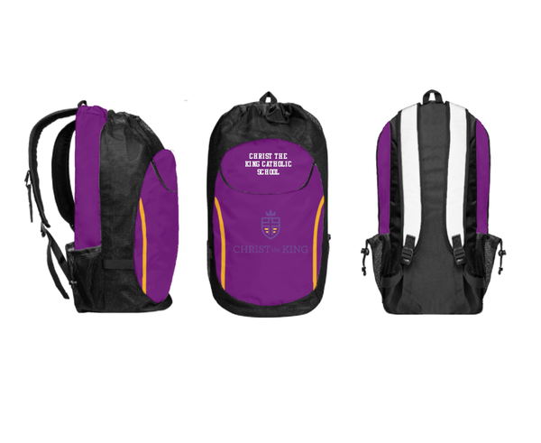 Gear Bag, Christ The King Catholic School, Spirit Store, Teamtime, Team time, sublimation, custom sports apparel, team uniforms, spirit wear, spiritwear, sports uniforms, custom shirts, team store, custom team store, fundraiser sports, apparel fundraiser