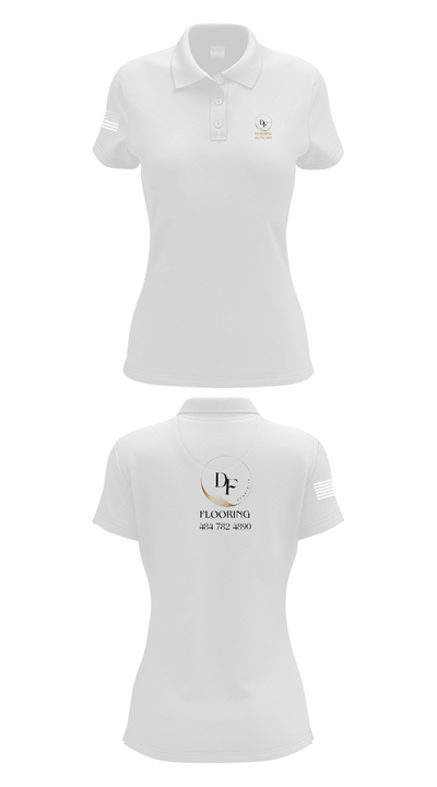 DF EXQUISITE FLOORING 12940938 Women's Short Sleeve Performance Polo  - 17