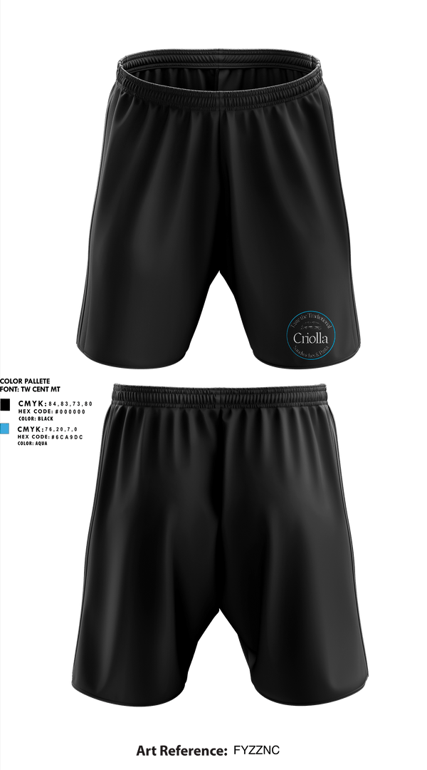 Athletic Shorts With Pockets, Criolla Sandwich & Pasta, , Teamtime, Team time, sublimation, custom sports apparel, team uniforms, spirit wear, spiritwear, sports uniforms, custom shirts, team store, custom team store, fundraiser sports, apparel fundraiser